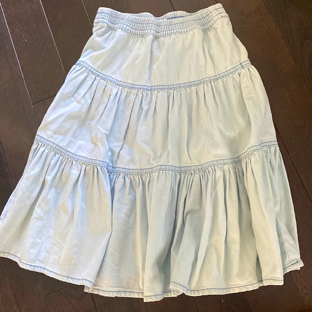Zara girls denim skirt 7